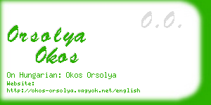 orsolya okos business card